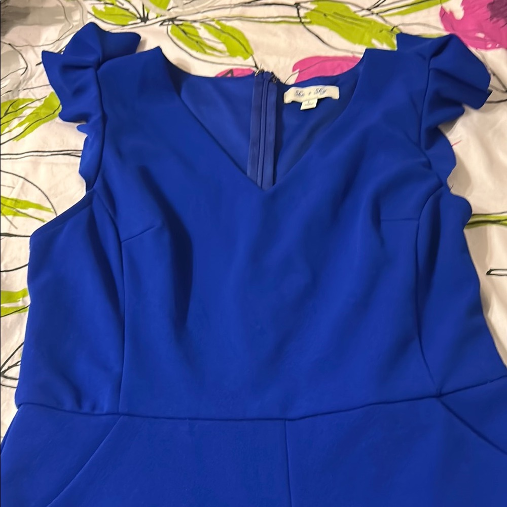She + Sky Royal Blue Dress